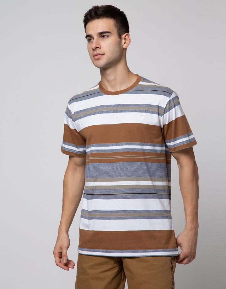 Cole Short Sleeve T-Shirt Stripe Engineering Kombinasi