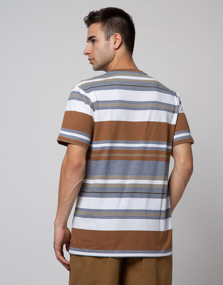 Cole Short Sleeve T-Shirt Stripe Engineering Kombinasi