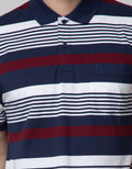Cole Stripe Engginering Polo Shirt Pria