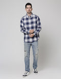 Cole Long Sleeve Shirt Med Check 1 Pocket