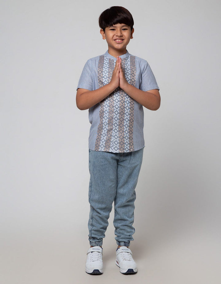 Nevada Ulos Door Baju Koko Anak Laki-Laki