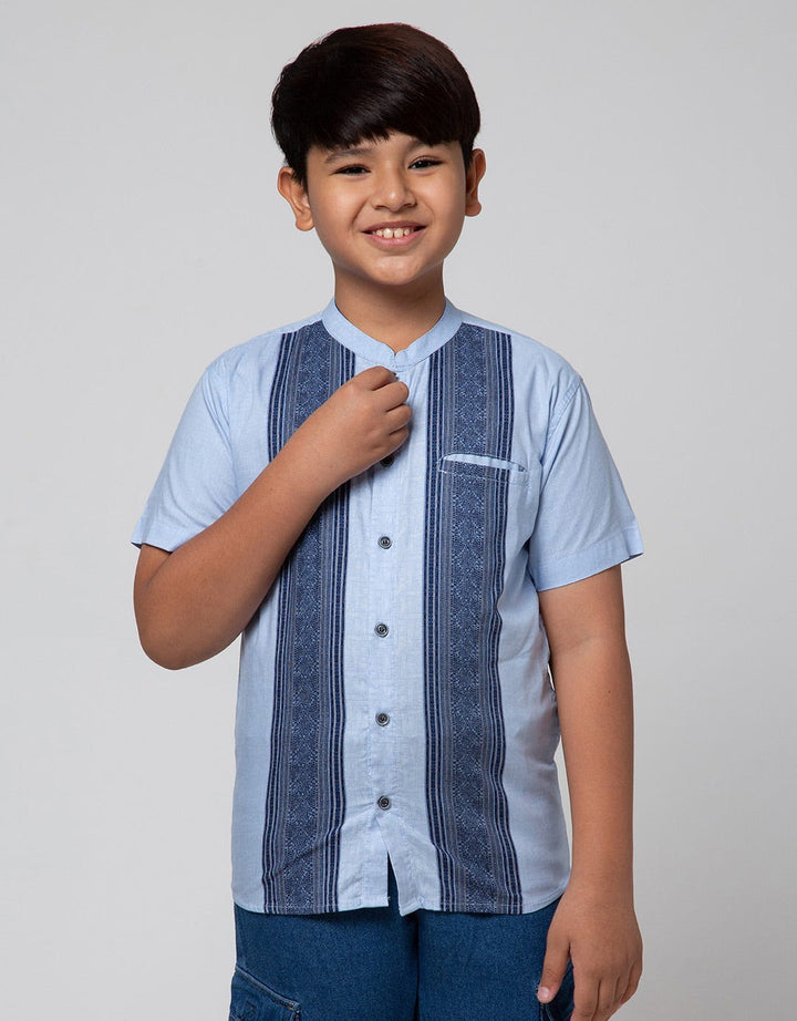 Nevada Short Sleeve Shirt Viscose Bamus Print Pintu
