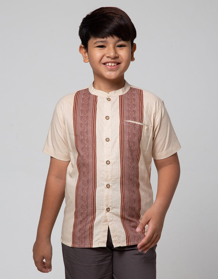 Nevada Short Sleeve Shirt Viscose Bamus Print Pintu