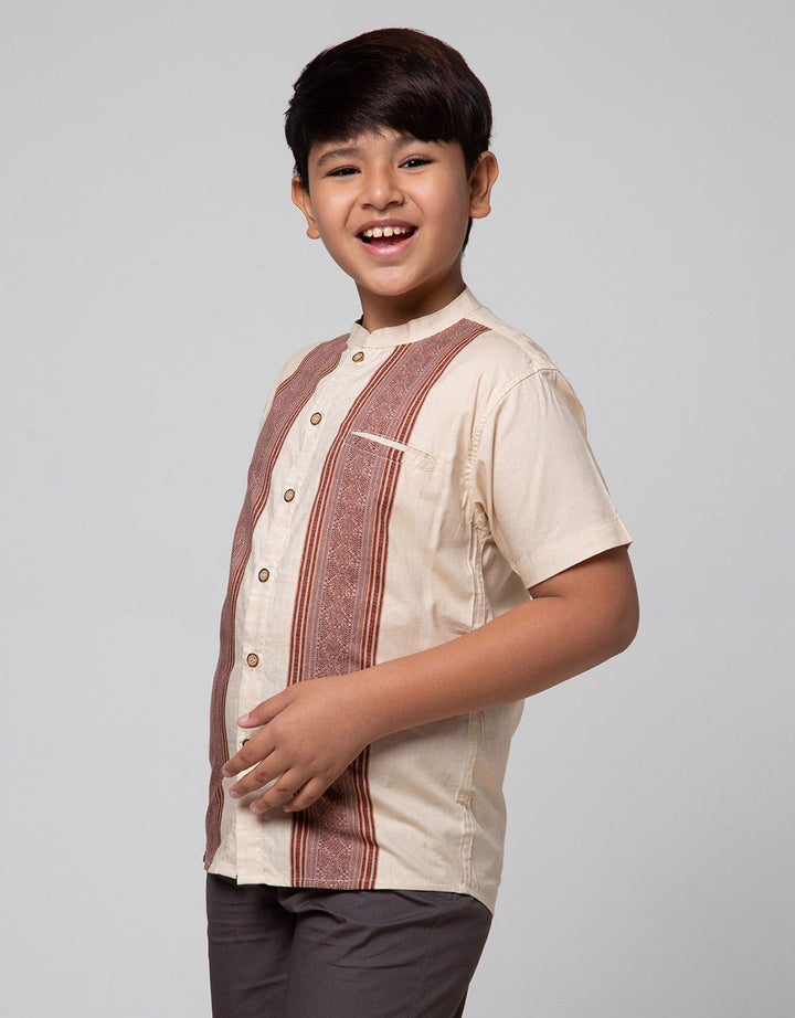 Nevada Short Sleeve Shirt Viscose Bamus Print Pintu