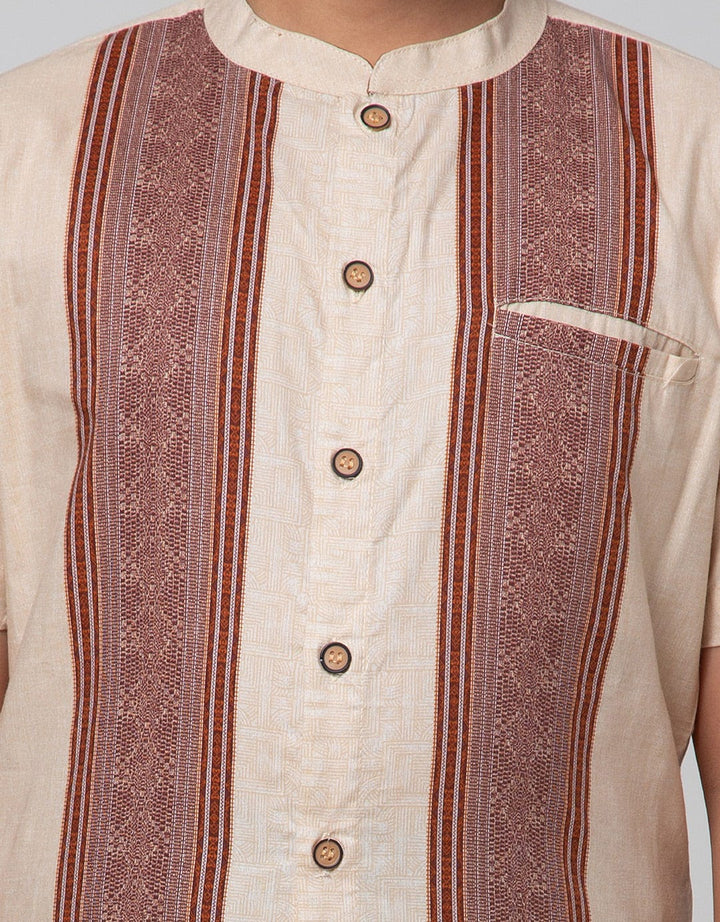 Nevada Short Sleeve Shirt Viscose Bamus Print Pintu