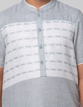 Nevada Short Sleeve Shirt Bamus Gamis Ulos Chest Embroidery