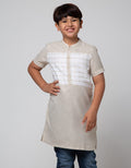 Nevada Short Sleeve Shirt Bamus Gamis Ulos Chest Embroidery