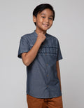 Nevada Ulos Print Baju Muslim Anak Laki-Laki