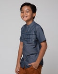 Nevada Ulos Print Baju Muslim Anak Laki-Laki
