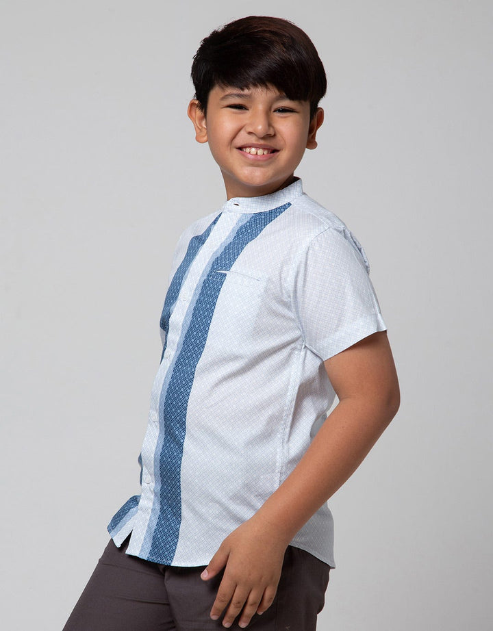 Nevada Short Sleeve Shirt Bamus Door Geometry Print