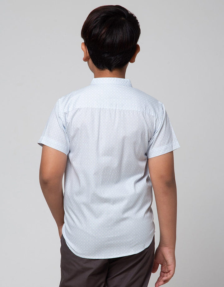 Nevada Short Sleeve Shirt Bamus Door Geometry Print