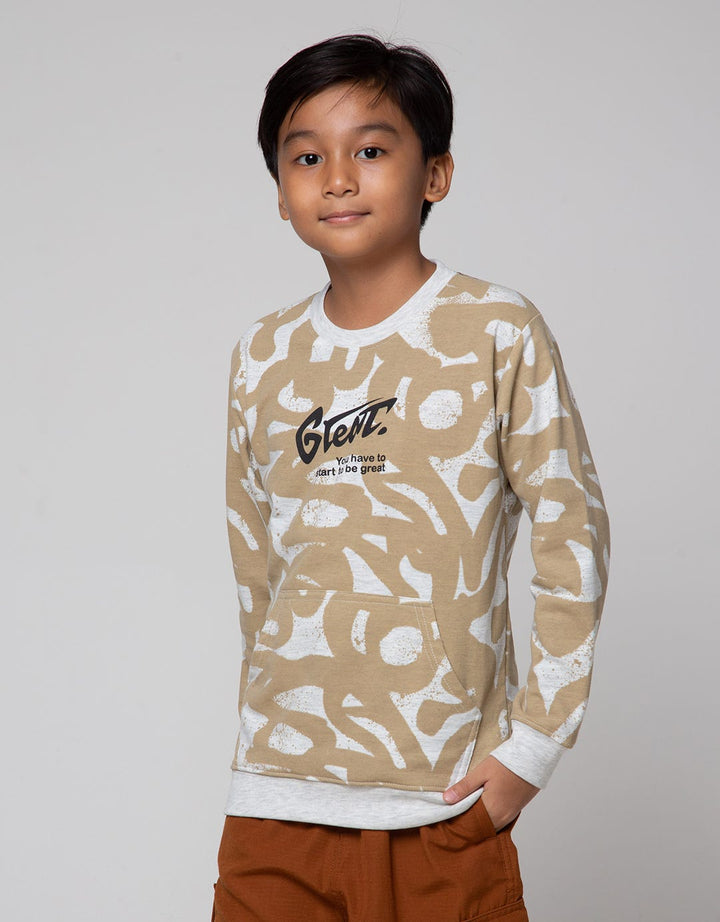 Nevada Abstract Print Sweater Anak Laki-Laki