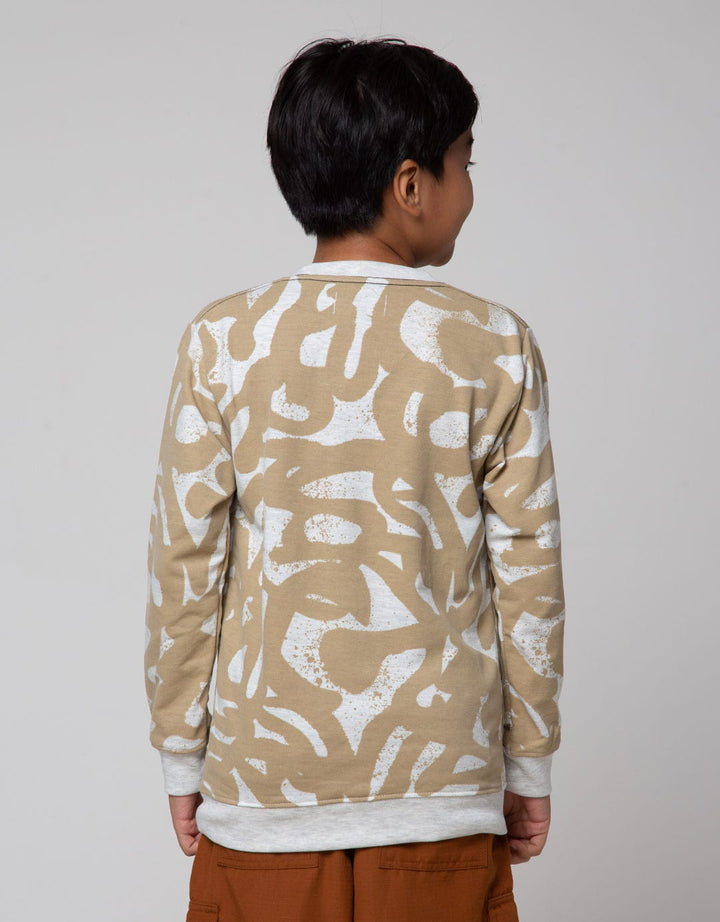 Nevada Abstract Print Sweater Anak Laki-Laki
