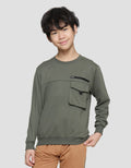 Nevada Non Hoodie Cut N Sew W Pocket Sweater Anak Laki-Laki
