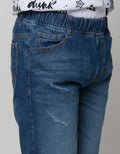 Nevada Denim Shorts Rubber Destroy Unfinish Crop Loosefit