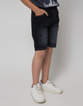 Nevada Denim Shorts Karet Destroy Loosefit