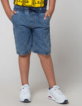 Nevada Denim Shorts Loosfit Rubber