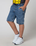 Nevada Denim Shorts Loosfit Rubber