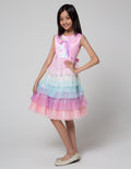 Kidz Too Midi Dress Sablon Unicorn Tile Tumpuk