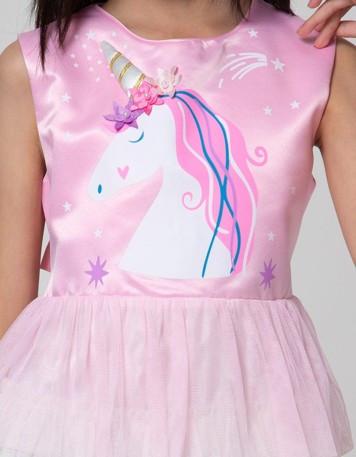 Kidz Too Midi Dress Sablon Unicorn Tile Tumpuk