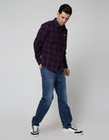 Nevada Long Sleeve Shirt Checked Flannel Print