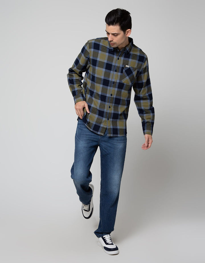 Nevada Long Sleeve Checked Flannel Shirt