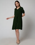 Connexion Natal Rayon Midi Dress Wanita