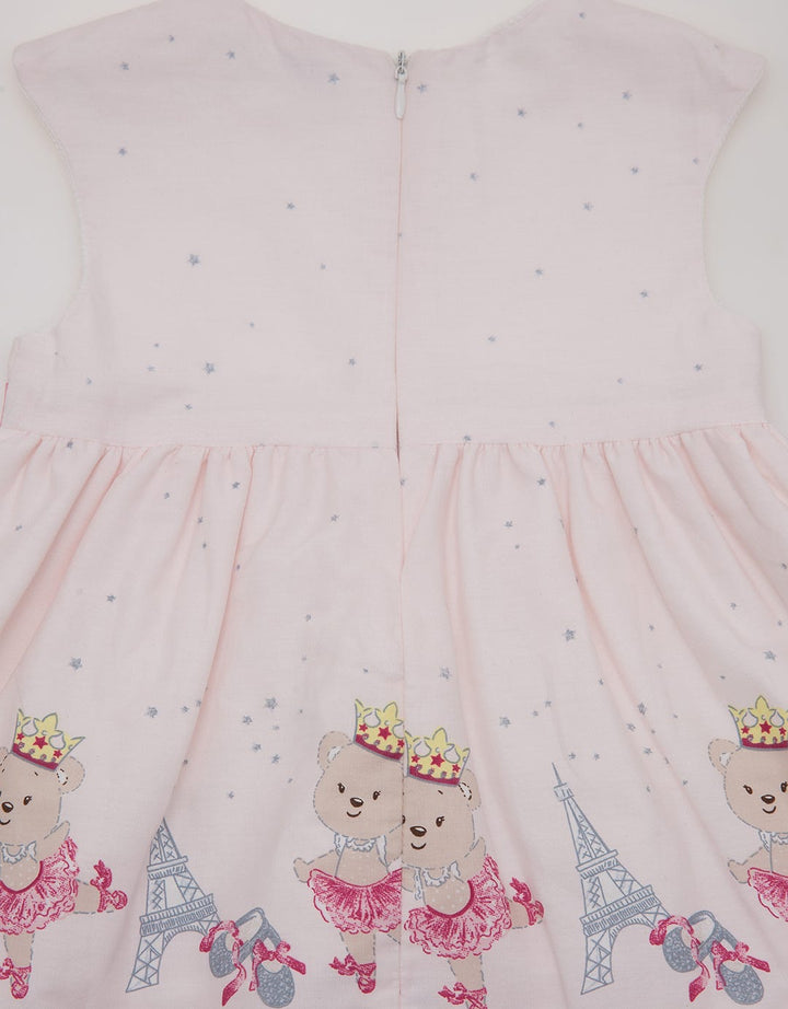 Pipiniko Short Sleeve Midi Dress Print Bordir Ballerina