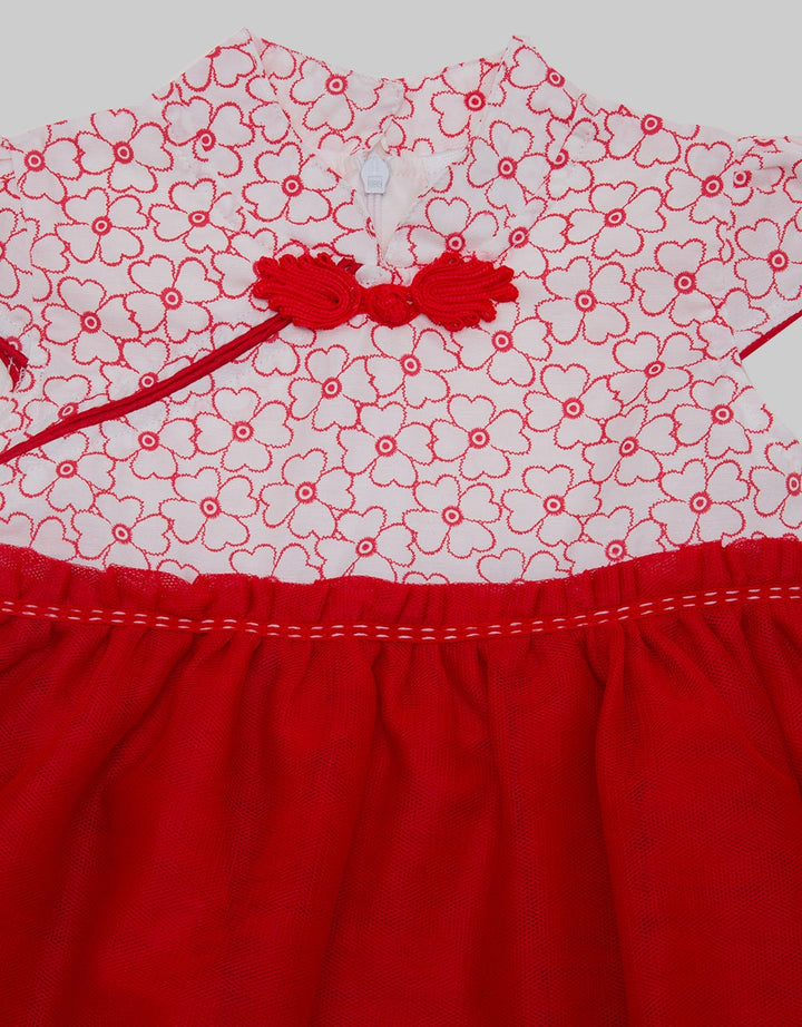 Pipiniko Short Sleeve Midi Dress CNY Cheongsam