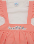Pipiniko Short Sleeve Midi Dress Newborn Overall Sweet Cutie