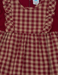 Pipiniko Check Ruffle Midi Dress Anak Perempuan