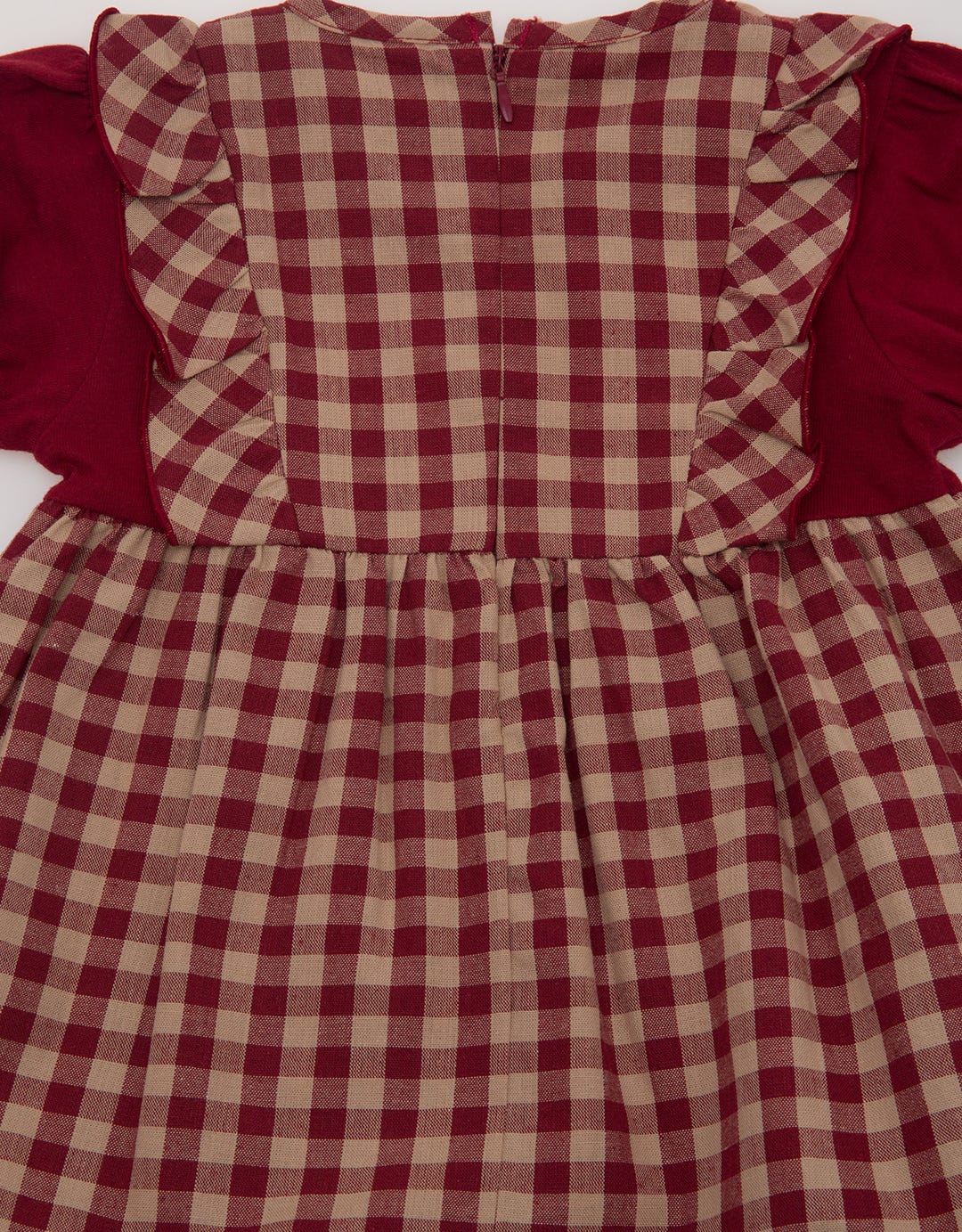 Pipiniko Check Ruffle Midi Dress Anak Perempuan