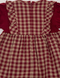 Pipiniko Check Ruffle Midi Dress Anak Perempuan