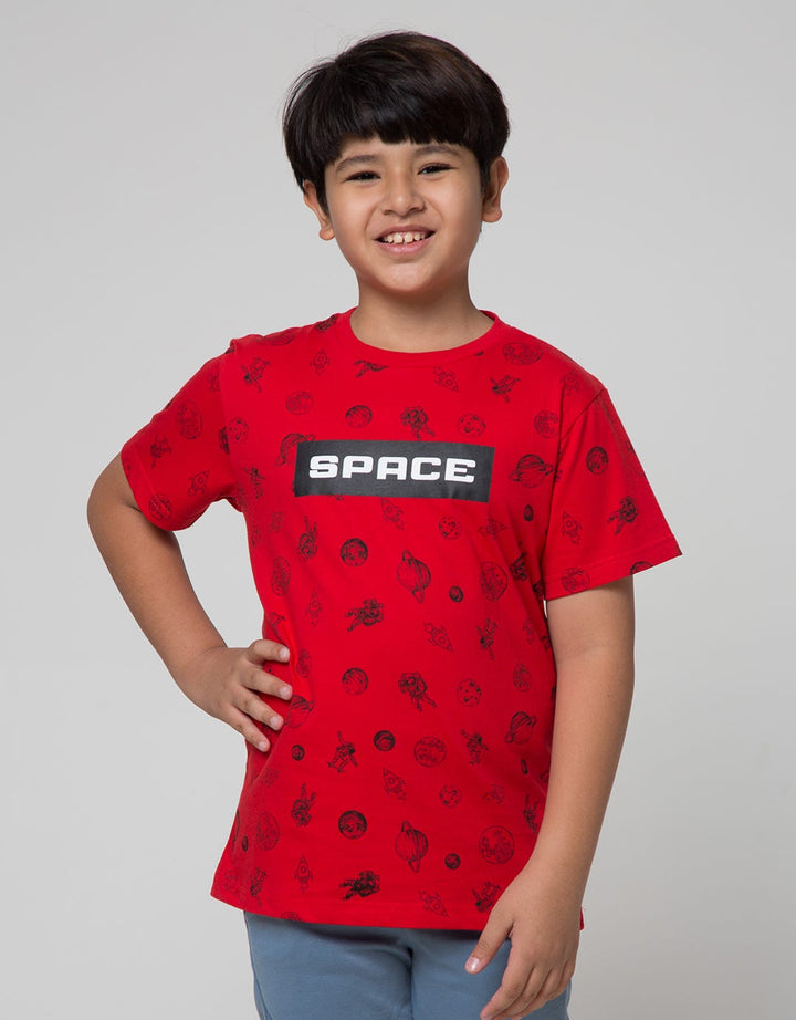 Aero Short Sleeve T-Shirt Print Space