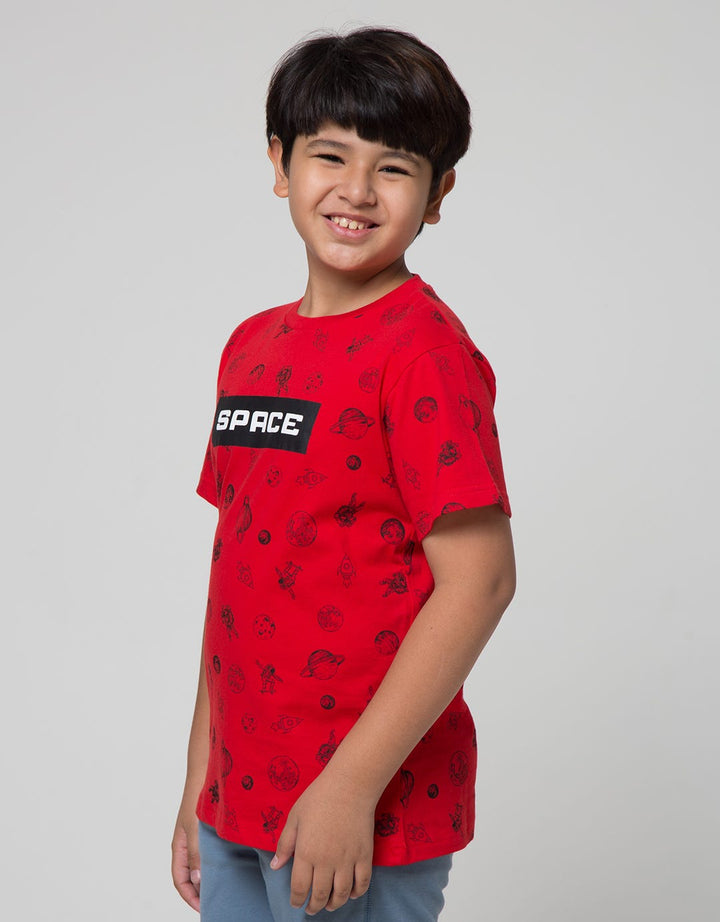 Aero Short Sleeve T-Shirt Print Space