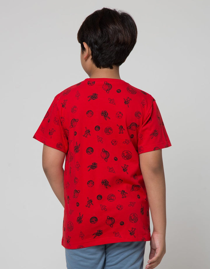 Aero Short Sleeve T-Shirt Print Space