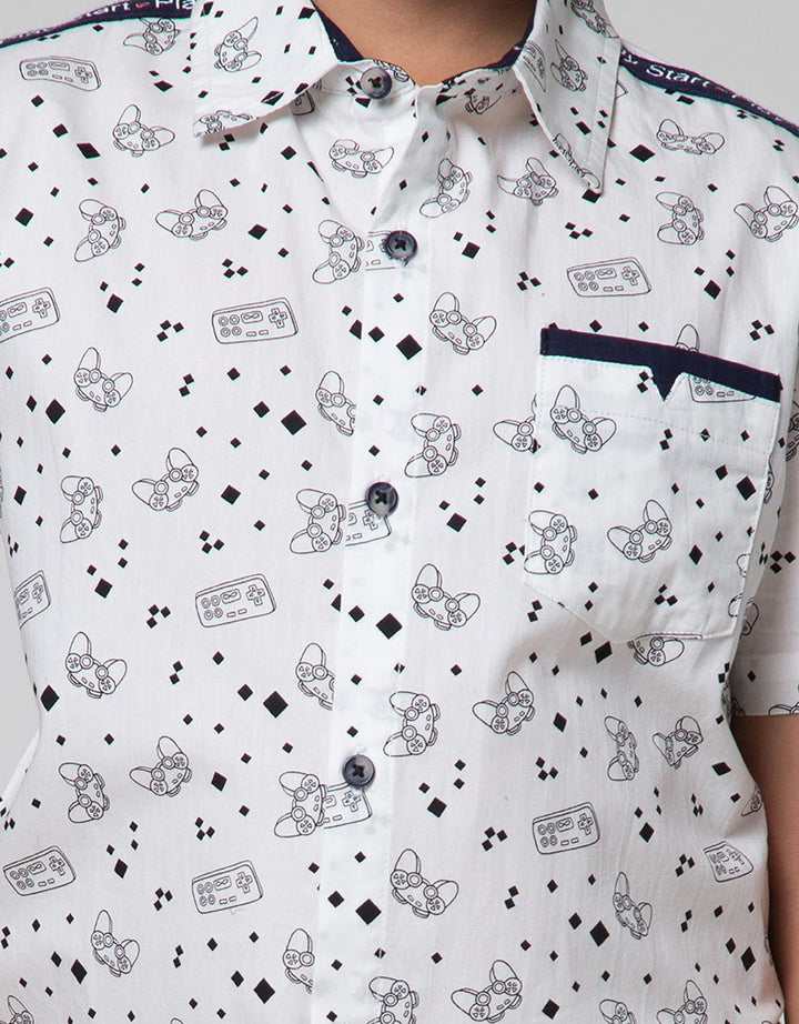 Aero Short Sleeve Shirt Full Print Game