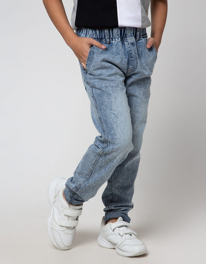 Aero Pants Denim Sandwash Scrap Spray