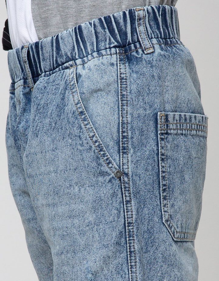 Aero Pants Denim Sandwash Scrap Spray
