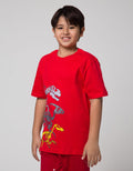 Aero Trio Dino Print Kaos Anak Laki-Laki