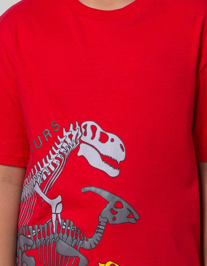 Aero Trio Dino Print Kaos Anak Laki-Laki