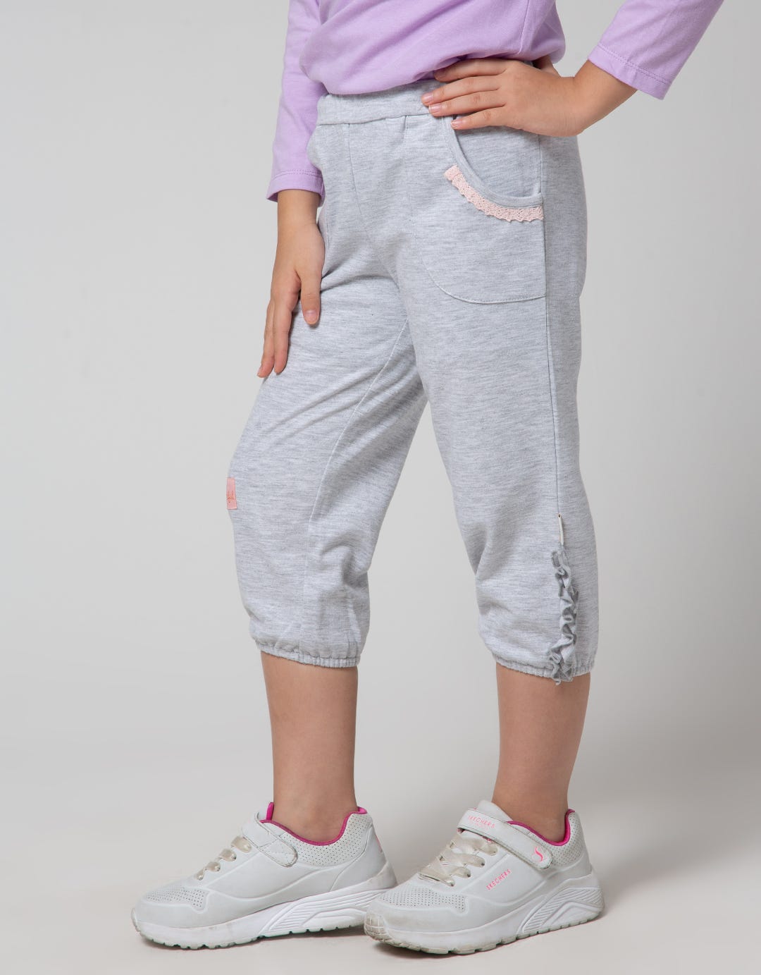 Little M Giraffe Girls Crop Pants