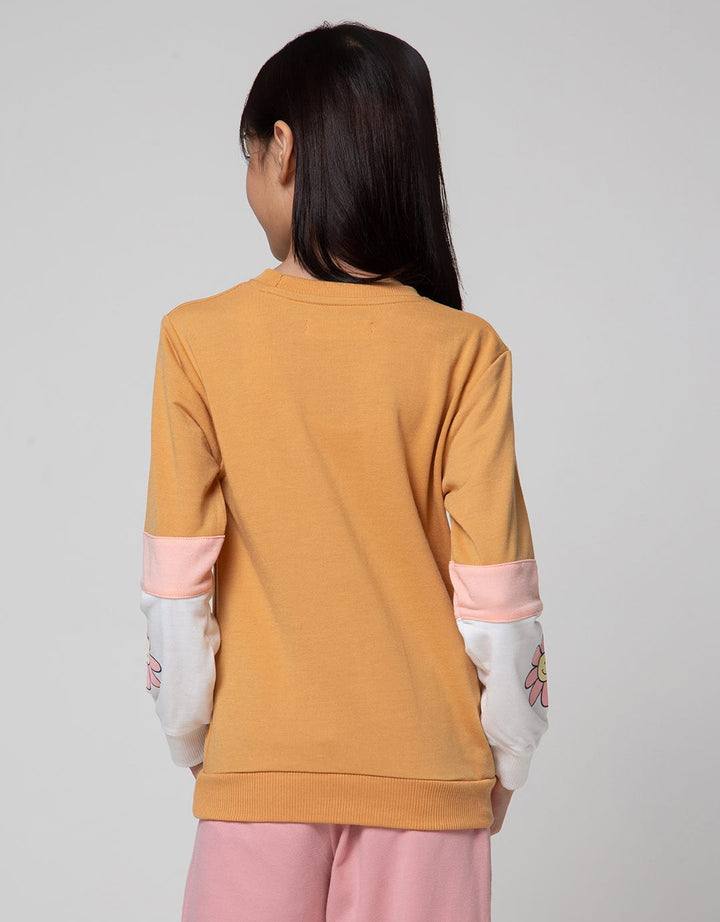 Aero Daisy Print Sweater Anak Perempuan