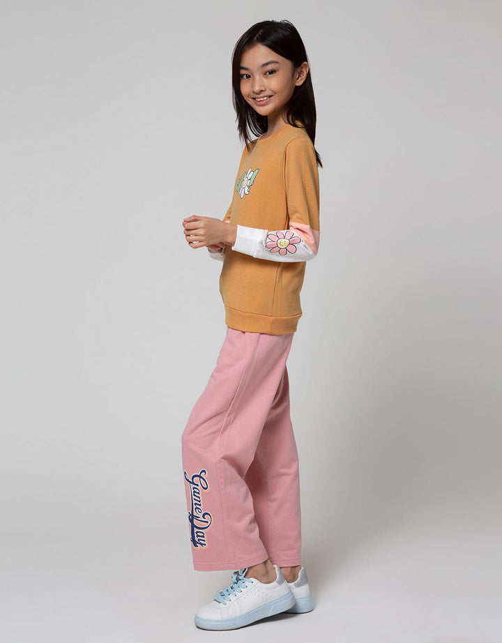 Aero Daisy Print Sweater Anak Perempuan