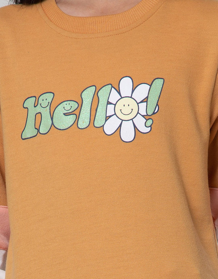 Aero Daisy Print Sweater Anak Perempuan