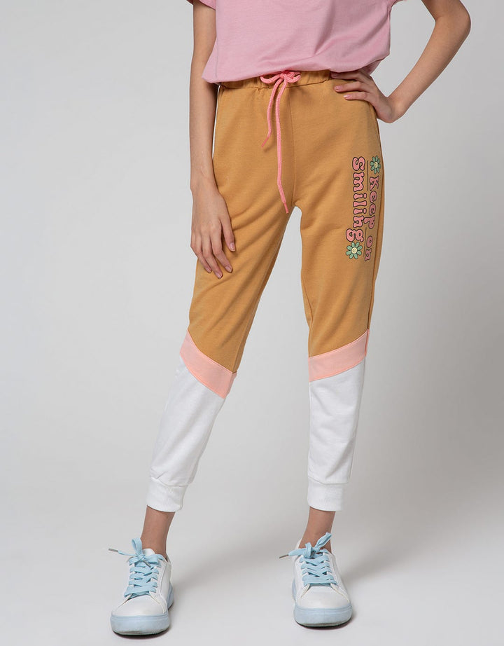 Aero Daisy Print Celana Jogger Anak Perempuan