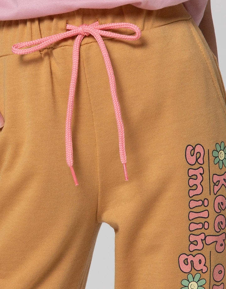 Aero Daisy Print Celana Jogger Anak Perempuan
