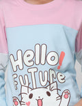 Aero Sweatshirt Cut And Sew Cat Hello Future