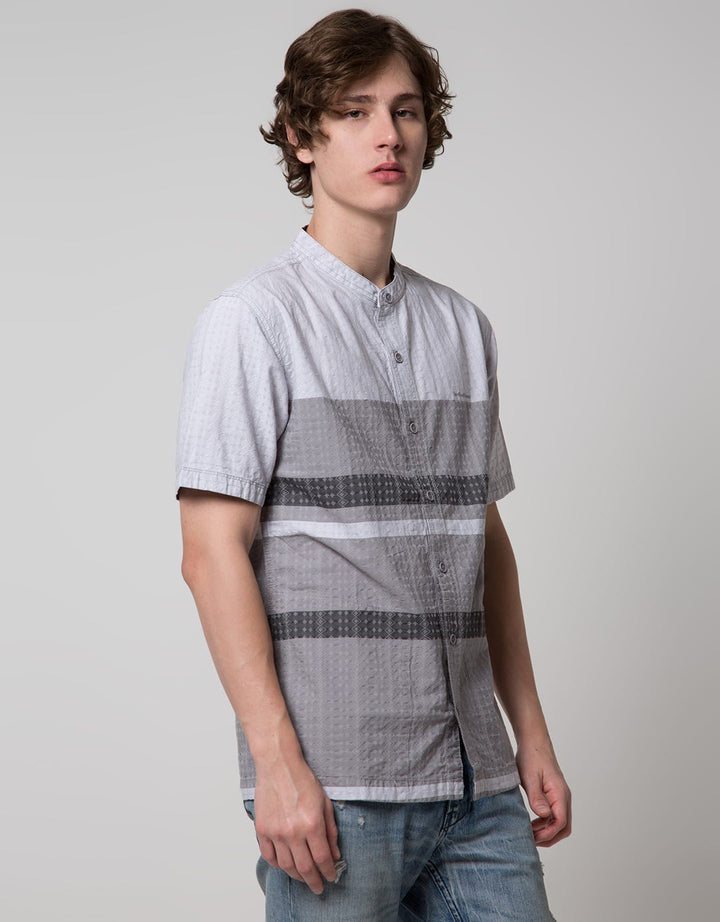 Cardinal Casual Big Small Stripe Baju Koko