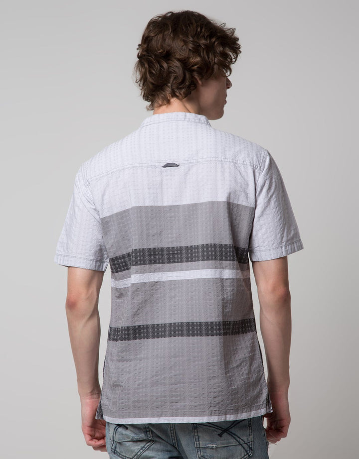 Cardinal Casual Big Small Stripe Baju Koko